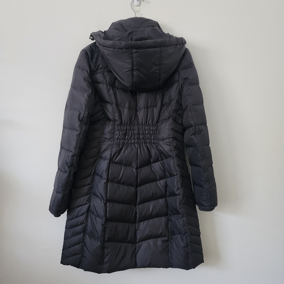 Michael Kors Hooded Down Mid-weight Puffer Coat Jacket in Gunmetal Color Sz L - Picture 13 of 16